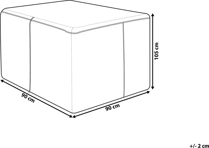 Produktbild Beliani Regenschutz für Gartenmöbel 90 x 90 x 105 cm CHUVA