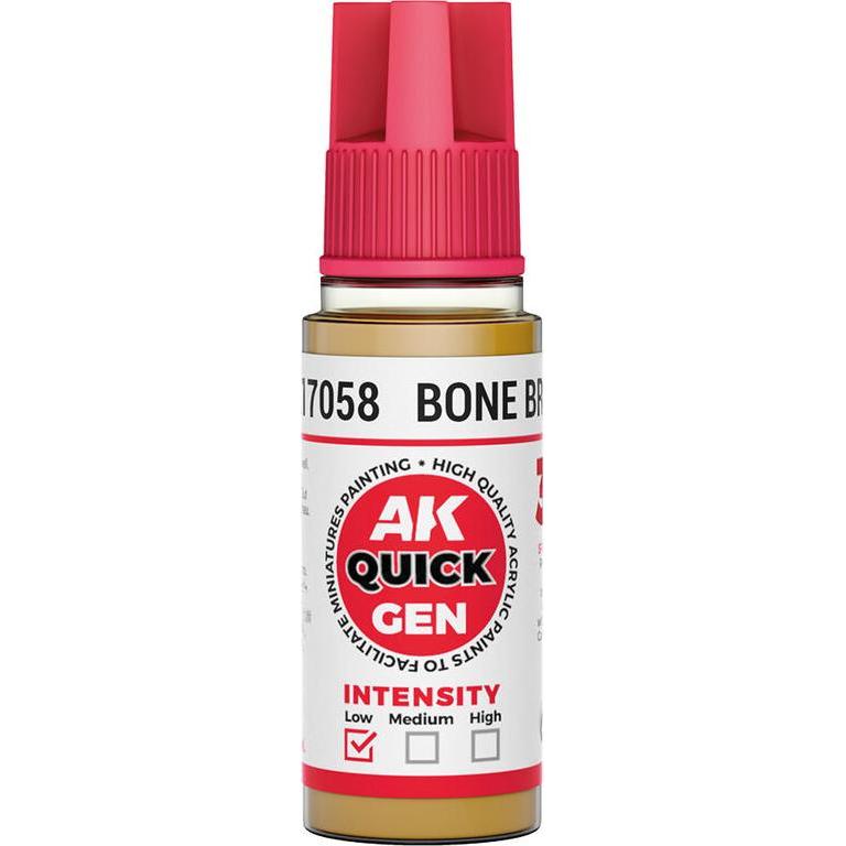 AK Interactive Pot de Quick Gen - Bone Brown (18 ml), Altri accessori gaming, Marrone