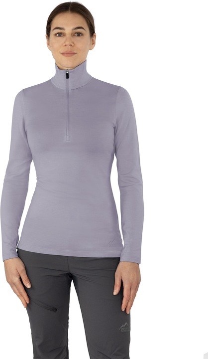 Actual product image Normani Damen Merino Langarm mit 1/4 Zipper „Launceston“ - 9669 (XL)