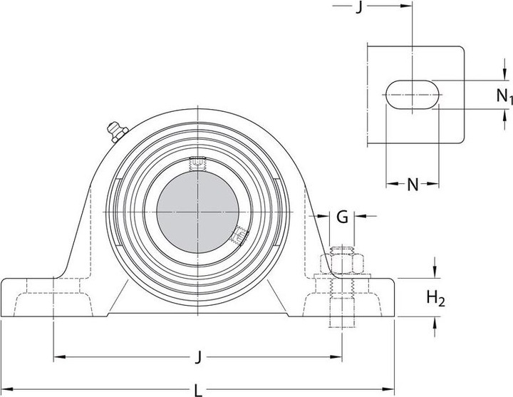 Actual product image SKF Y-bearing plummer block unit SY