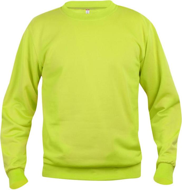Immagine prodotto Clique Felpa a girocollo Basic 021030, poliestere, cotone, verde avvertimento, XL (XL)
