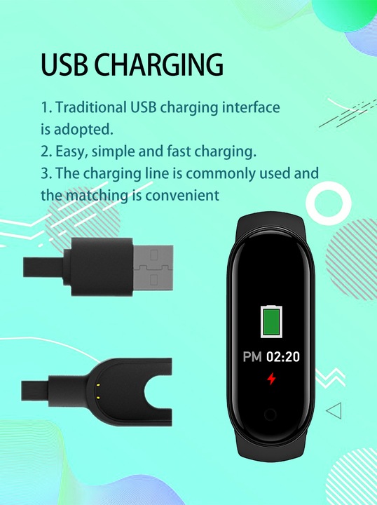 Image du produit PhoneLook Active Fitness Tracker M7 Bracelet sportif intelligent Montre connectée Bluetooth