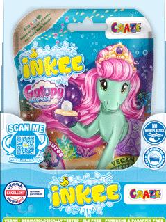 Actual product image Craze Inkee overshoot bathing balls Galupy Mermaid