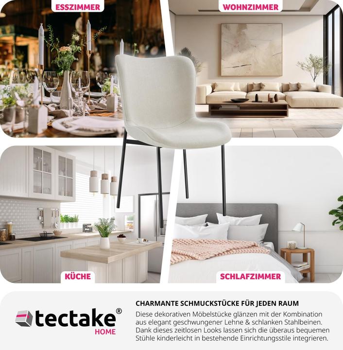 Immagine prodotto tectake Polsterstuhl Tessa