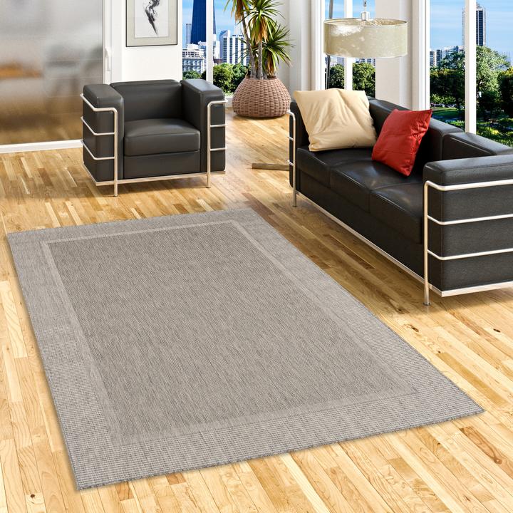 Image du produit Pergamon In & Outdoor Tapis Natur Valencia Bordüre (140 x 200 cm)