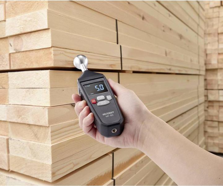Actual product image Voltcraft MF-80 Material moisture meter Measuring range building moisture (range) 0 to 100.0% Measuring range