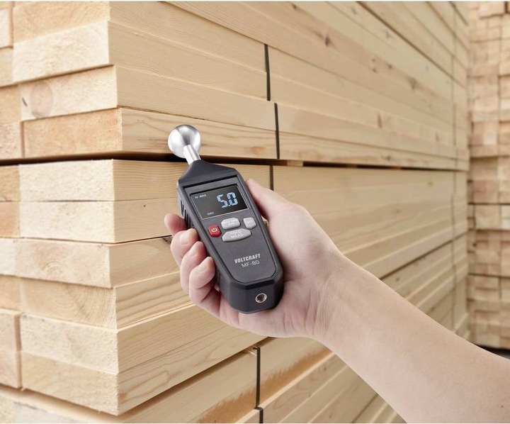 Actual product image Voltcraft MF-80 Material moisture meter Measuring range building moisture (range) 0 to 100.0% Measuring range
