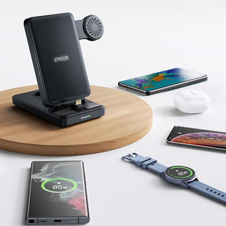 Image du produit Joyroom JR-WQS01 Station de charge pliable 4 en 1 (version Type-C) (7.50 W)