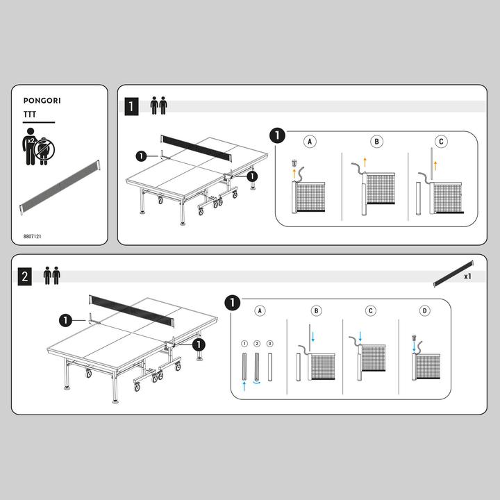 Produktbild Pongori Tischtennisnetz fuer Indoor-Tischtennistische