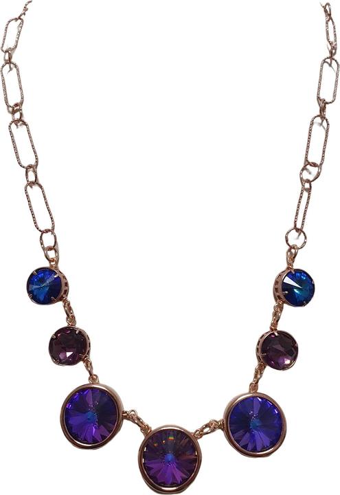 L'Officiel Collana due fili colore rosa con piastre