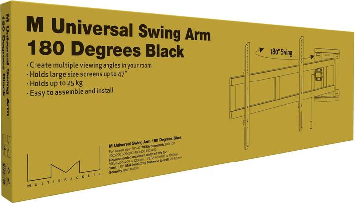 Image du produit Multibrackets Bras oscillant (Mur, 25 kg, 26" - 47")