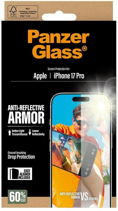 Produktbild PanzerGlass Anti-Reflective Armor (1 Stk., Apple iPhone 17 Pro)