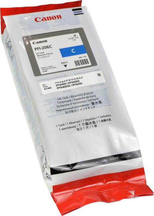 Produktbild Canon Tinte Large Format cyan Orig.Nr. PFI-206C (C)