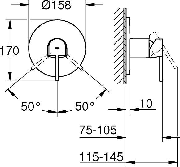Immagine prodotto Grohe Miscelatore doccia monocomando Plus