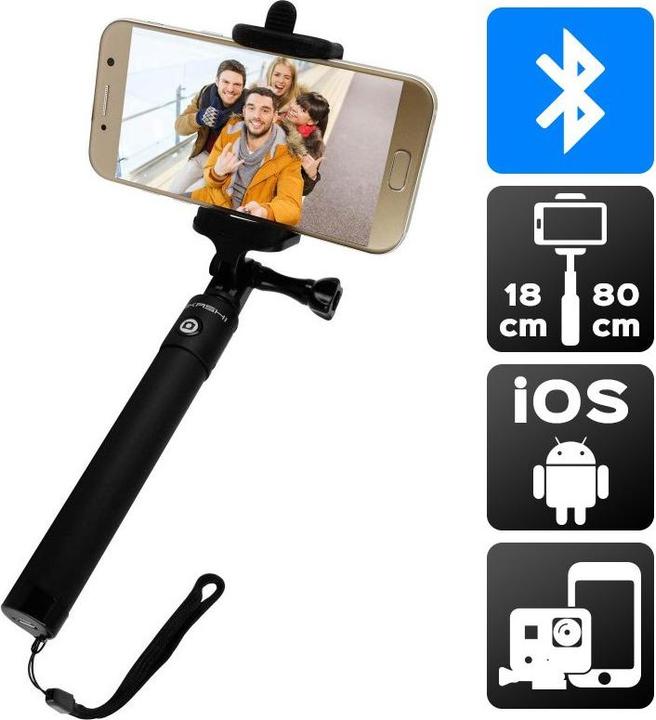 Immagine prodotto Akashi Barra selfie estensibile da 18 a 80 cm + grilletto