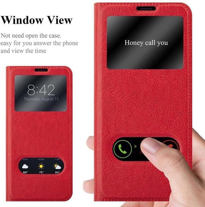 Produktbild Cadorabo Book mit View Doppelfenster Cover (Samsung Galaxy S9)