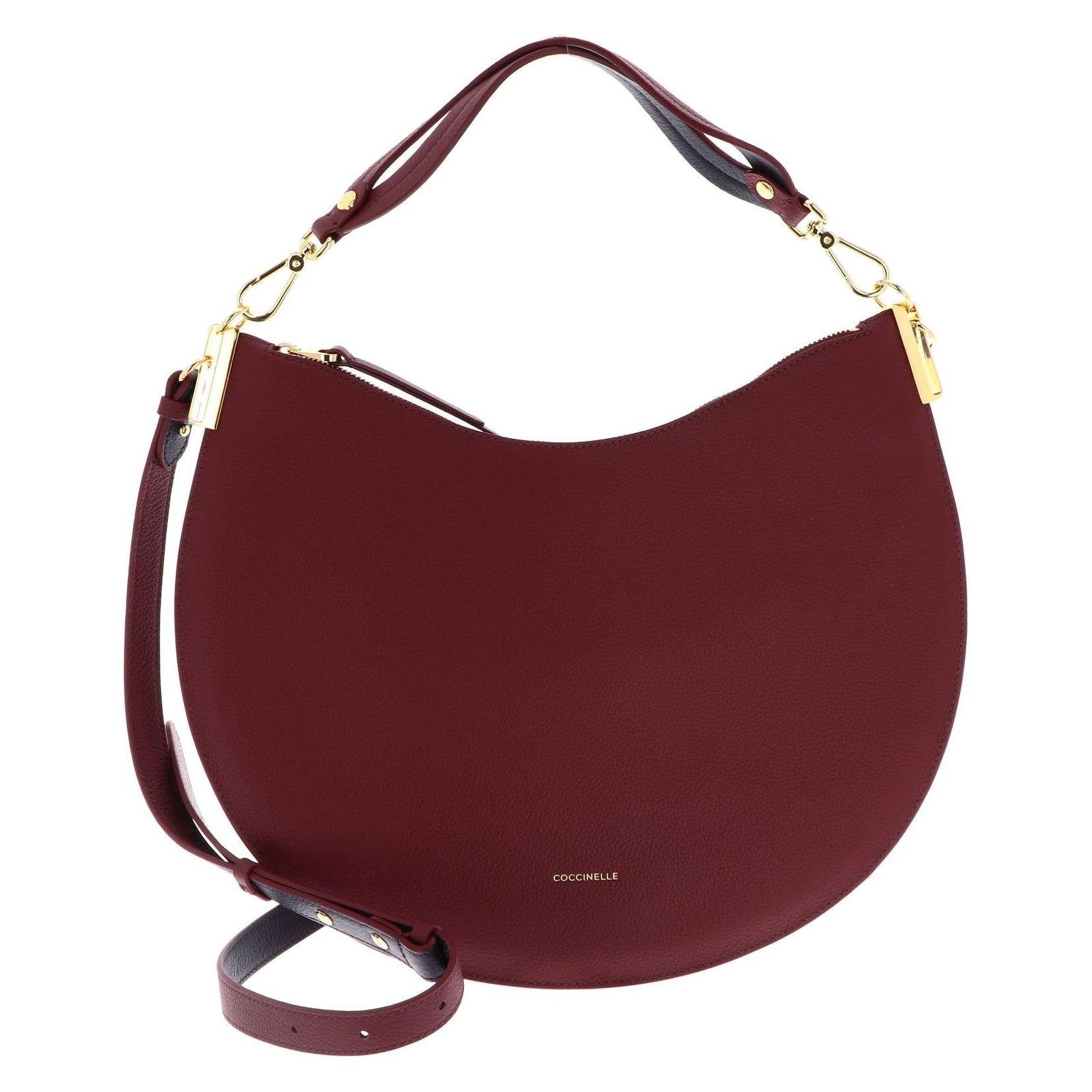 Coccinelle, Damen, Handtasche, Sunup Handbag Double Grainy Leather, Pink