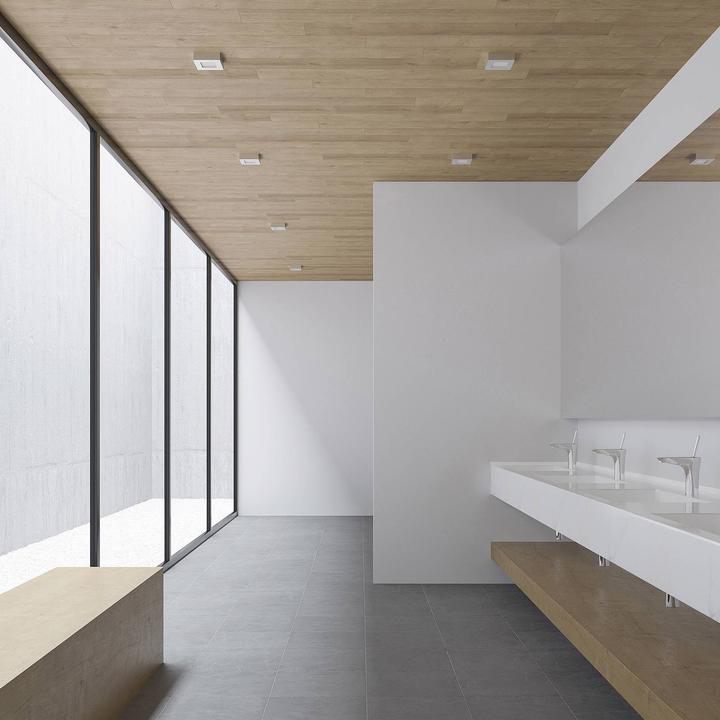 Immagine prodotto Prios Plafoniera Alette LED, argento, 12,2 cm (705 lm)