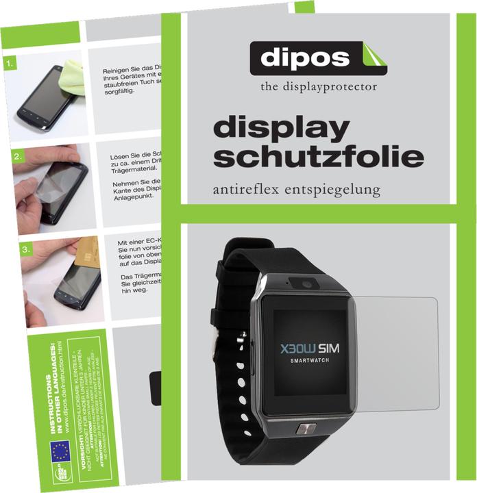 Actual product image Dipos Screen Protector Anti-Glare (X30W Smartwatch)