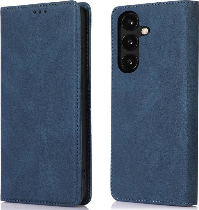 Cover-Discount Vintage Flip Case Hülle blau (Samsung Galaxy S24)