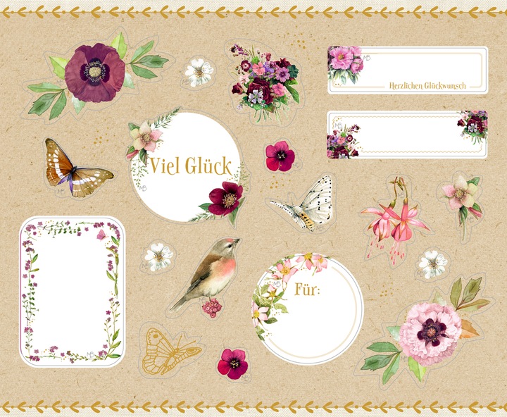 Actual product image Sticker book Stickers and labels - For decorating and embellishing