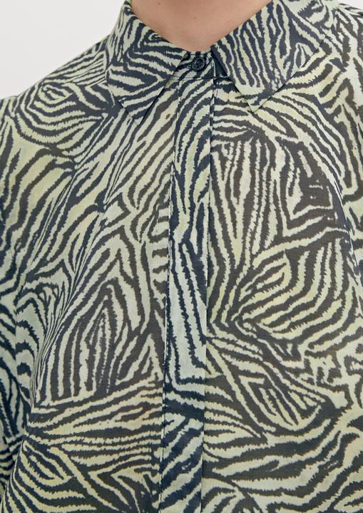Actual product image Comma Bluse Hemdbluse mit Allover-Muster (44)