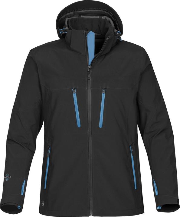 Schwarz, Leuchtend Blau