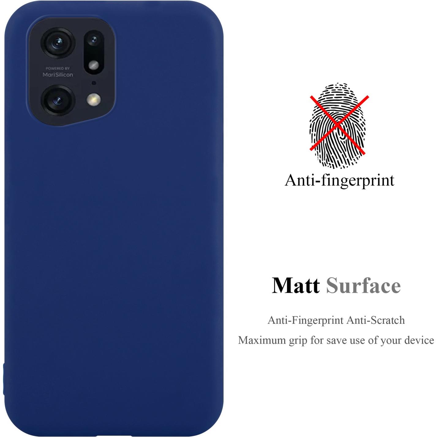 Thumbnail - Cadorabo TPU Candy Hülle für Oppo FIND X5 PRO (Oppo Find X5 Pro), Smartphone Hülle, Blau