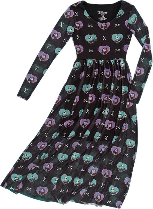 Produktbild The Nightmare Before Christmas Midikleid Netzmaterial (M)