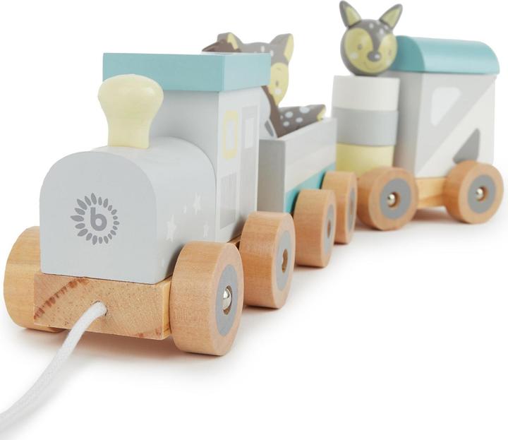 Produktbild Bieco Nachziehspielzeug Eisenbahn mit Steckformen