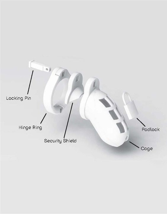 Actual product image Rimba Penis Chastity Cage Kit - Bankok