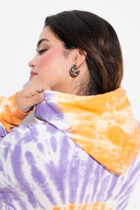 Produktbild Angel of Style Hoodie, A-Linie, Batikdruck, gerundeter Saum (56)