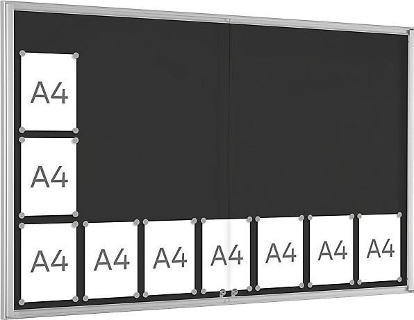Immagine prodotto Schaar-Design Vetrina singola BASIC (Lavagna, 98,5 x 156 cm)