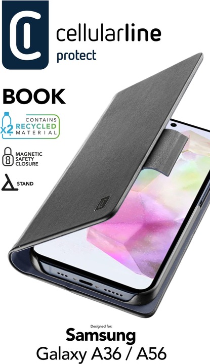 Actual product image Cellularline Book Case (Oppo A56, Samsung Galaxy A36)