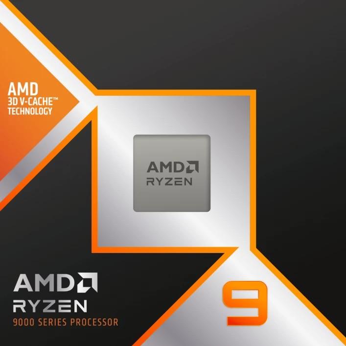 Actual product image AMD Ryzen 9 9900X3D (AM5, 4.40 GHz, 12 -Core)