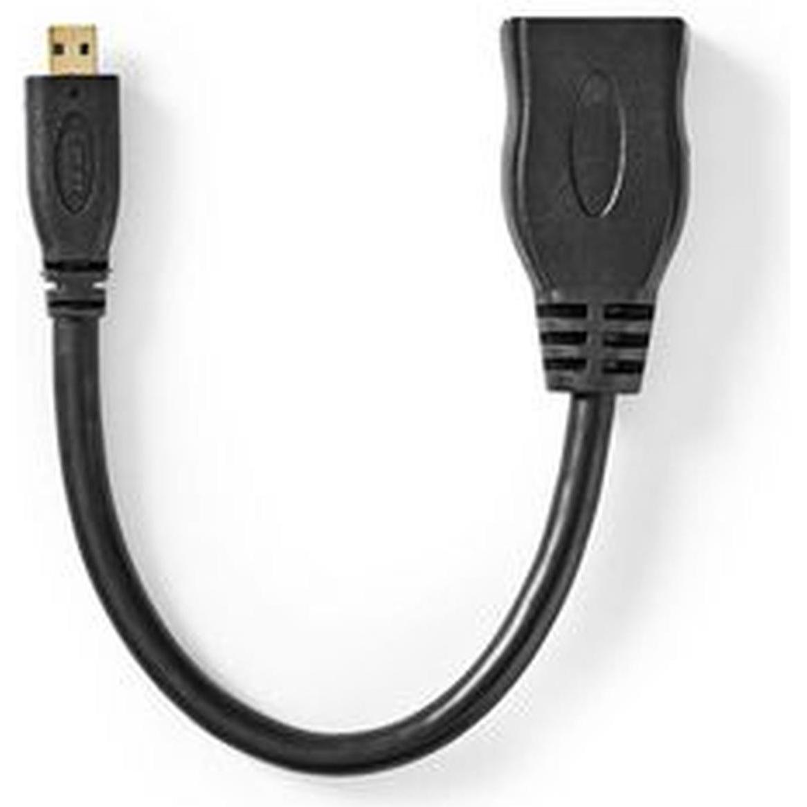 Nedis Cavo Video, Connettore Micro Hdmi (0.20 M), Cavo Video