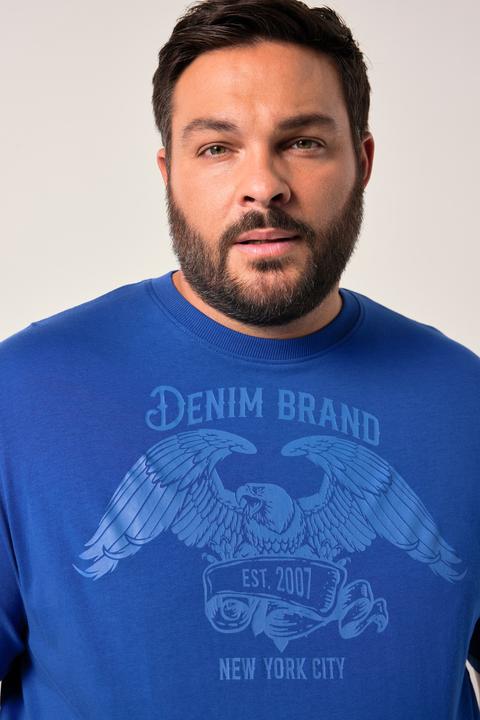 Image du produit Men+ T-shirt ventre confort. Manches courtes et imprimé poitrine - jusqu'au 8 XL (L)