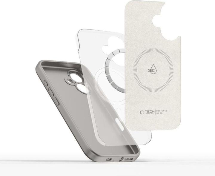 Produktbild Tech-Protect Liquid Silicone MagSafe iPhone 16e Case - Gray (Apple iPhone 16e)