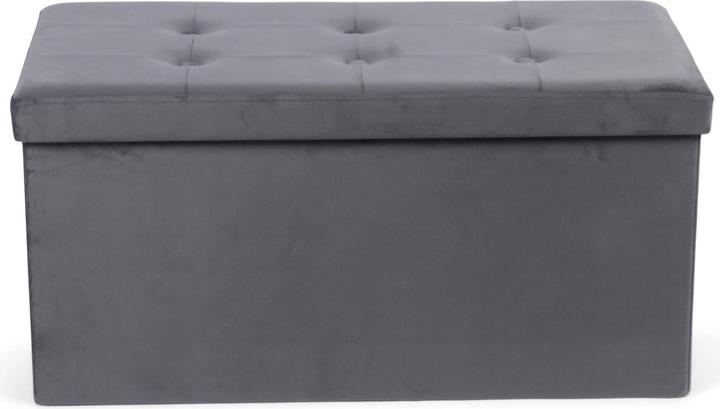 Produktbild Domoletti Pouf, grey, 38 cm x 38 cm x 76 cm