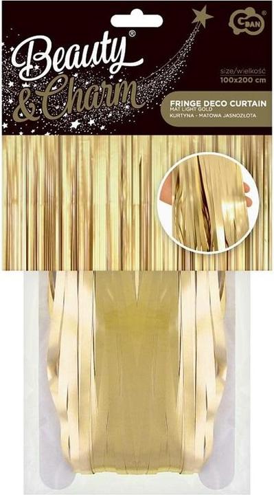 Actual product image GoDan Matter hellgoldener Vorhang, 100 x 200 cm (100 x 200 cm)