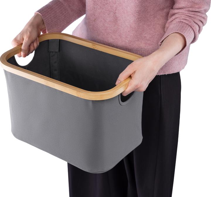 Actual product image Enne Interior Bamboo Storage Basket, 38 x 26 x 25 cm (38 cm)