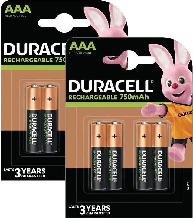 Produktbild Duracell Rechargeable AAA 8 Pack (8 Stk., AAA)