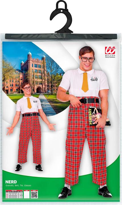 Produktbild Widmann NERD (Overall, Gürtel, Krawatte, Brille), M (M)