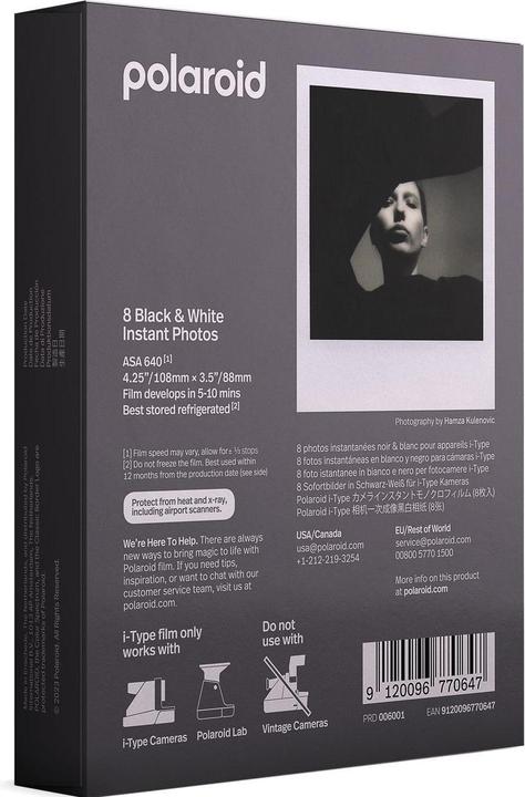 Actual product image Polaroid B&W I-type