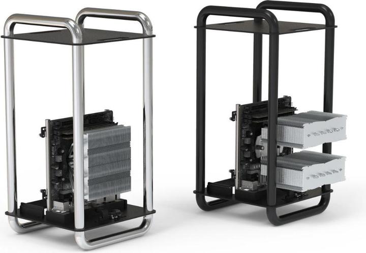 Actual product image Streacom DA6 XL Mini-ITX case - chrome (Mini-ITX)