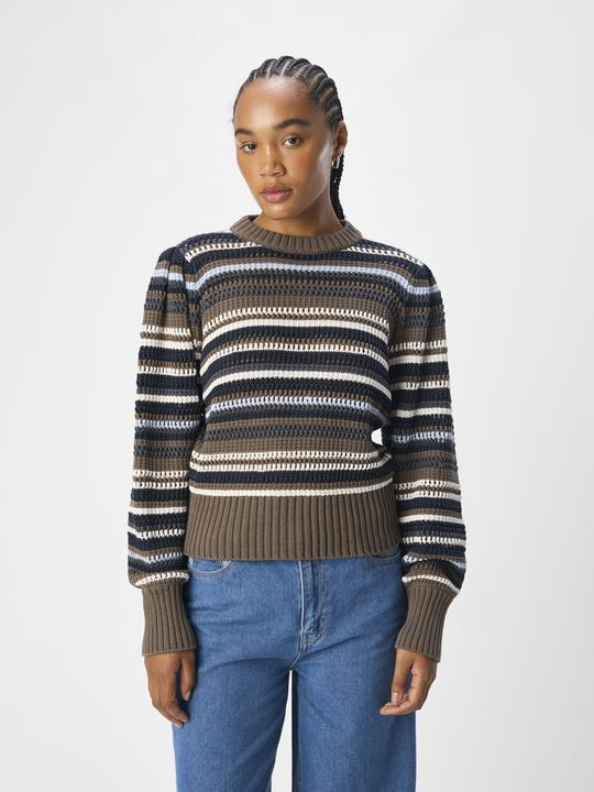 Produktbild Object Gestreifter Pullover (M)