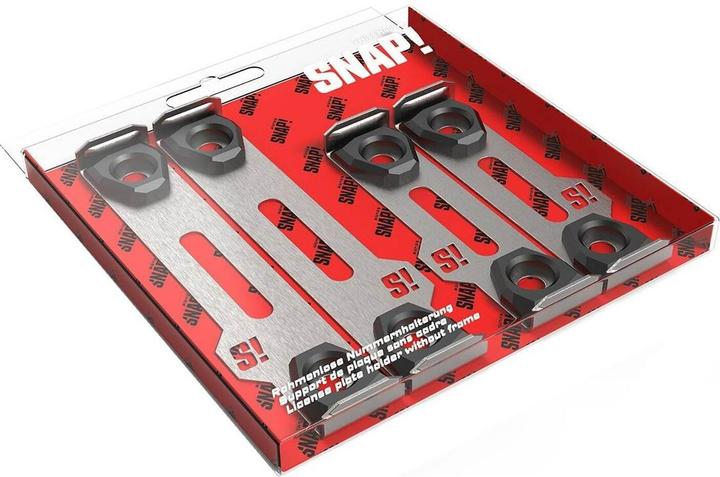 Produktbild Snap Rahmenloser Nummernhalter (Front + Heck, Langformat)