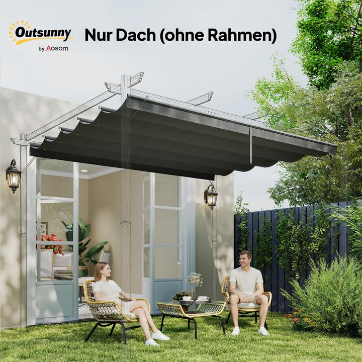 Produktbild Outsunny Ersatzdachtuch für 4 x 3 m Pavillons mit Löchern (250 cm, 350 cm)
