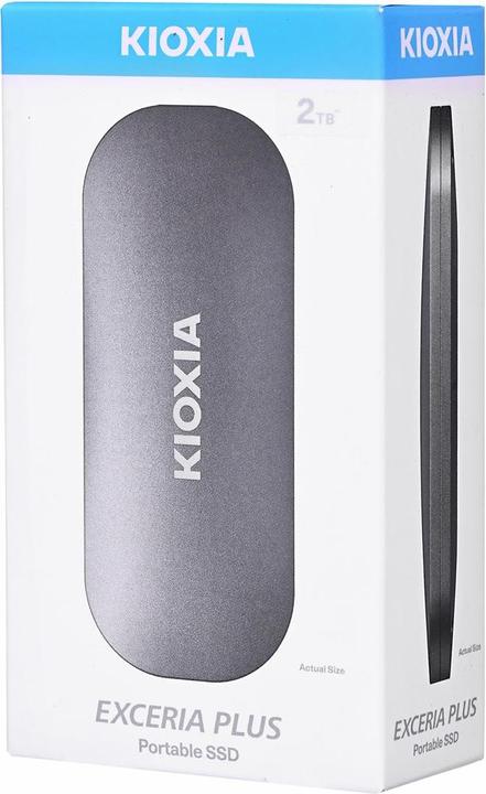 Productafbeelding Kioxia EXCERIA PLUS draagbare SSD 2TB USB 3.2 Gen2 Type C (2 TB)