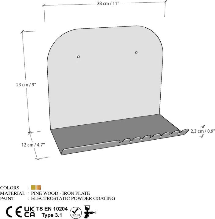 Productafbeelding Homitis Korte (28 x 12 x 23 cm)